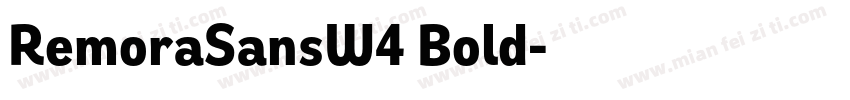 RemoraSansW4 Bold字体转换
